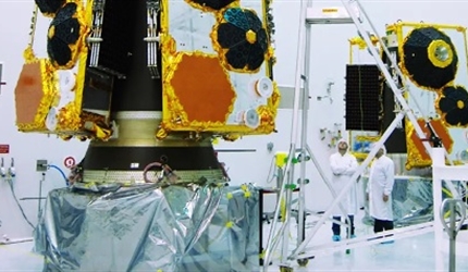 Fabricación de satélites de Globalstar - Crédito: Globalstar